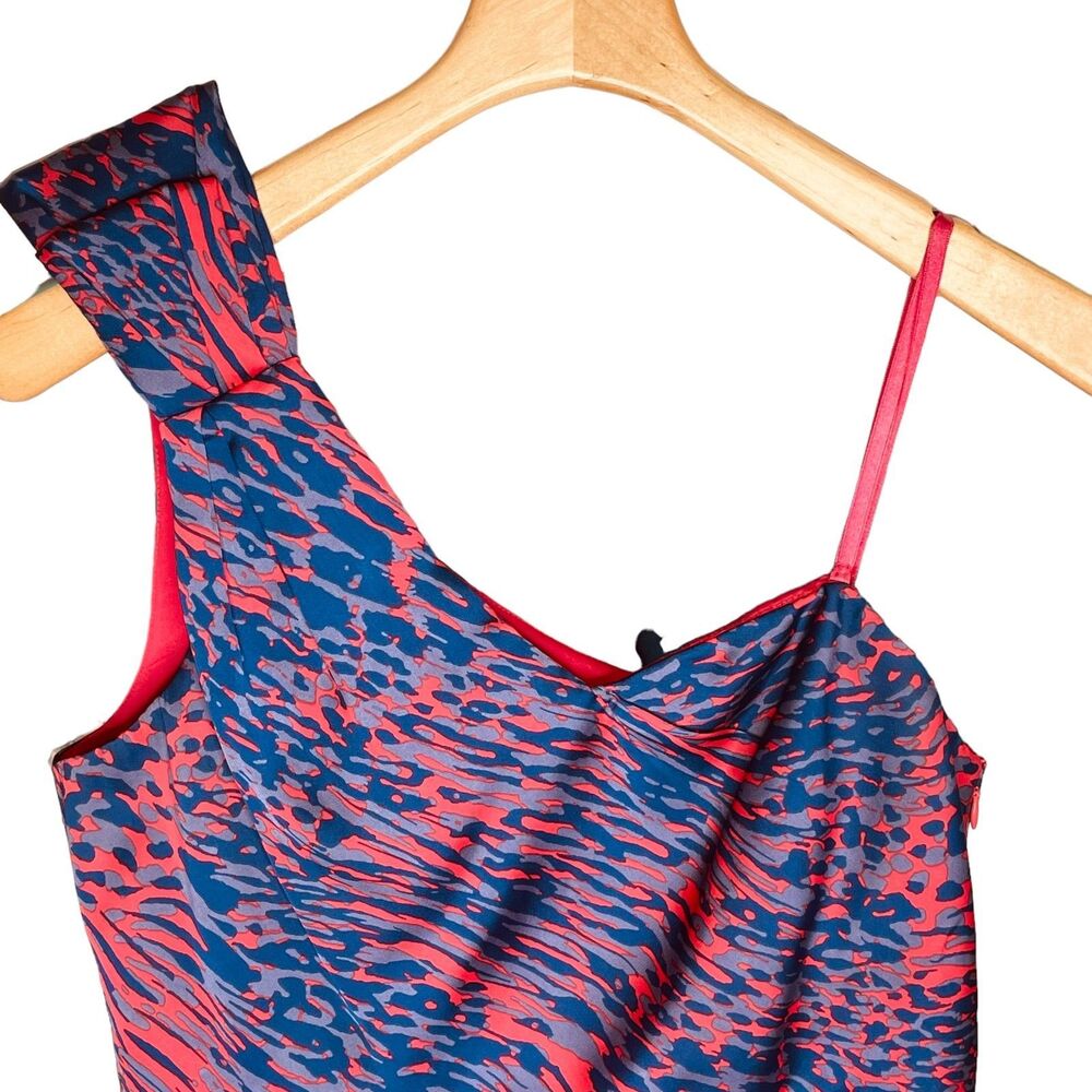 Bcbgeneration | Raspberry Abstract One-Shoulder C… - image 4